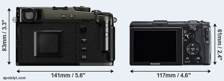 Comparison X-Pro3 or GR rear