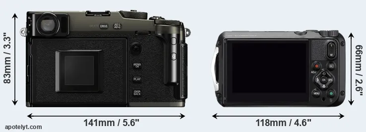 Comparison X-Pro3 or WG-6 rear