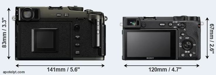 Comparison X-Pro3 or A6600 rear