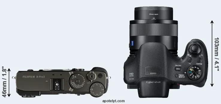 Compare X-Pro3 versus HX350 top