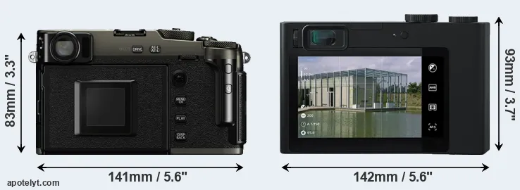 Comparison X-Pro3 or ZX1 rear