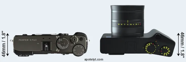 Compare X-Pro3 versus ZX1 top