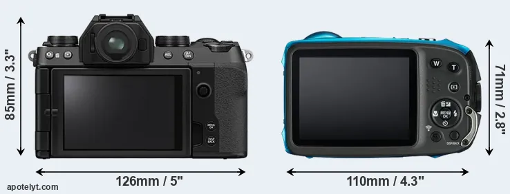 Comparison X-S10 or XP130 rear