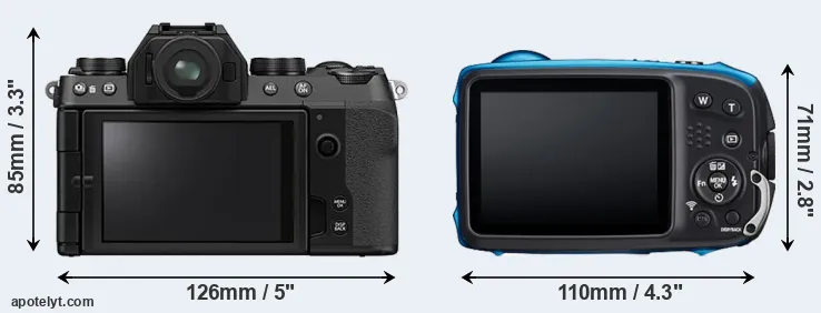 Comparison X-S10 or XP140 rear