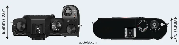 Compare X-S10 versus M Typ 240 top