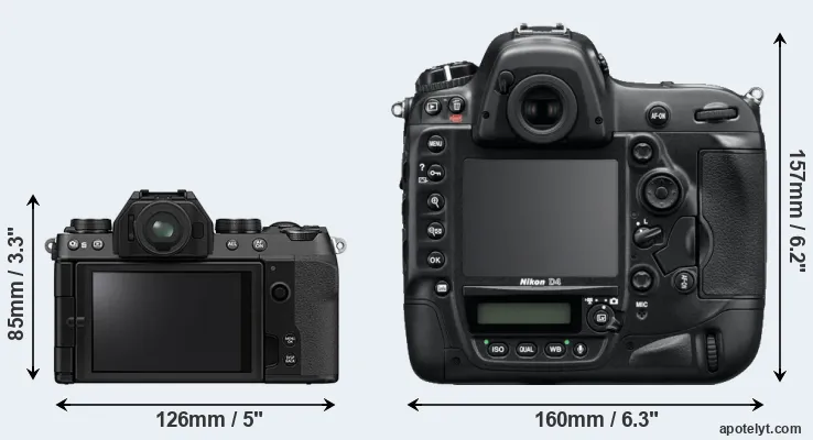Comparison X-S10 or D4 rear