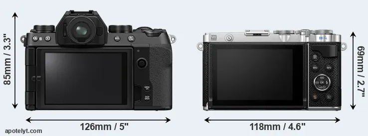 Comparison X-S10 or E-P7 rear