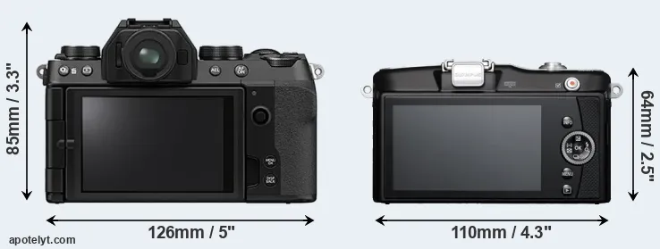 Comparison X-S10 or E-PM1 rear