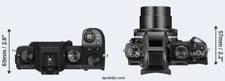 Compare X-S10 versus Stylus 1 top