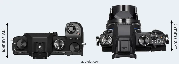 Compare X-S10 versus Stylus 1s top