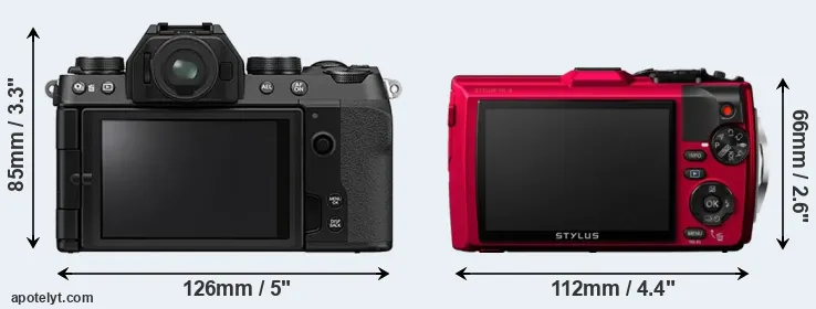 Comparison X-S10 or TG-4 rear