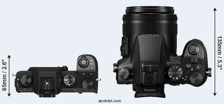 Compare X-S10 versus FZ2000 top