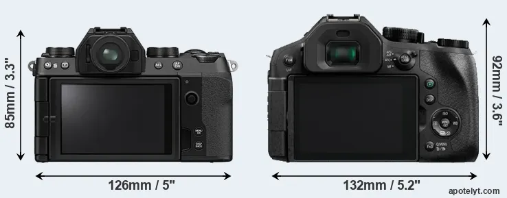 Comparison X-S10 or FZ300 rear