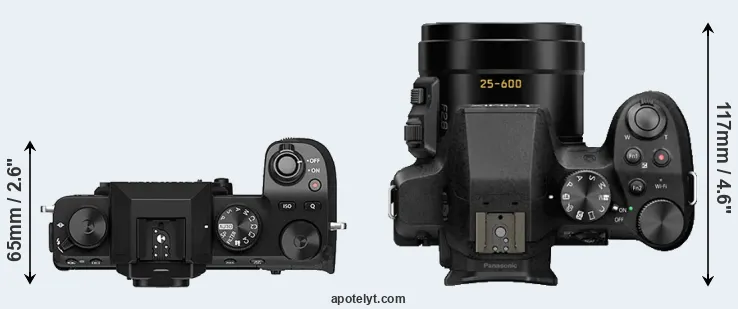 Compare X-S10 versus FZ300 top