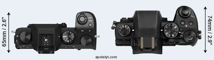 Compare X-S10 versus G85 top