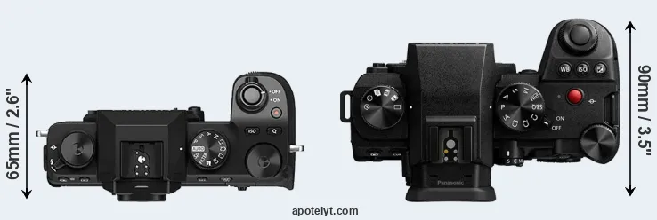 Compare X-S10 versus G9 II top