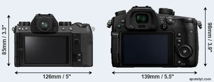 Comparison X-S10 or GH5 rear
