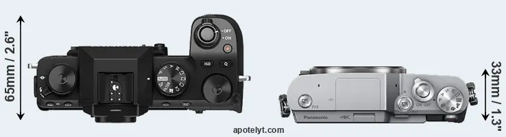 Compare X-S10 versus GX800 top