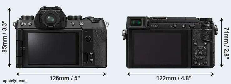 Comparison X-S10 or GX85 rear