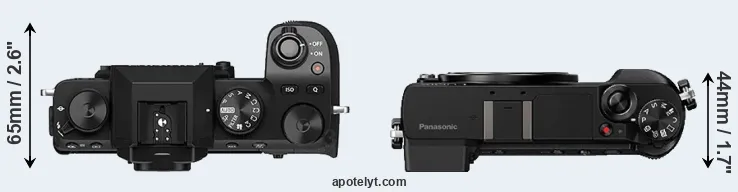 Compare X-S10 versus GX85 top