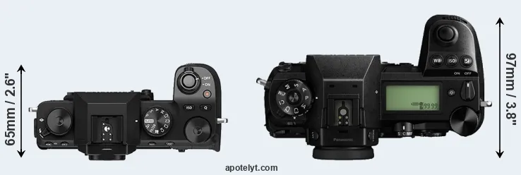 Compare X-S10 versus S1 top