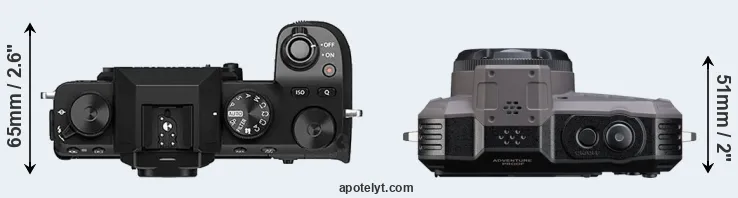 Compare X-S10 versus WG-1000 top