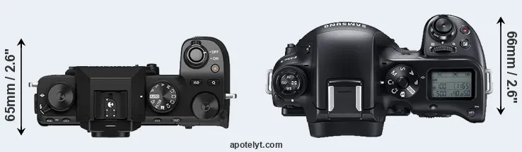 Compare X-S10 versus NX1 top