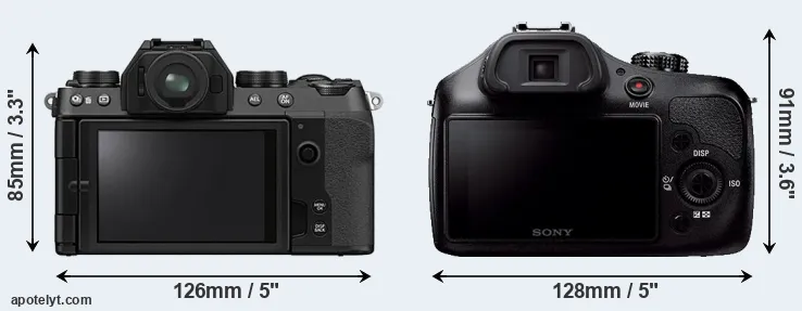 Comparison X-S10 or A3000 rear