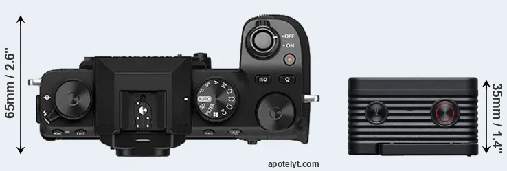 Compare X-S10 versus RX0 II top