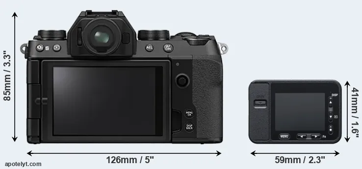 Comparison X-S10 or RX0 rear