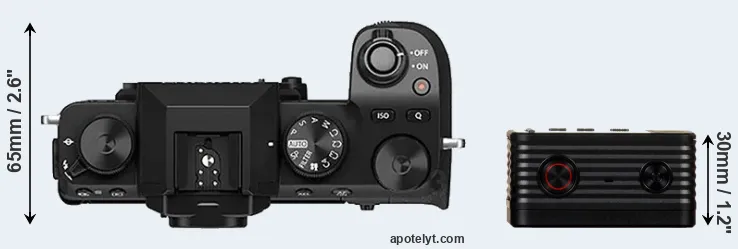 Compare X-S10 versus RX0 top