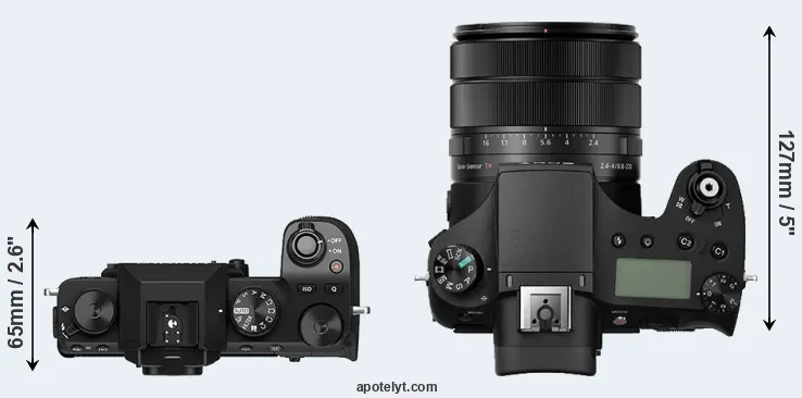 Compare X-S10 versus RX10 III top