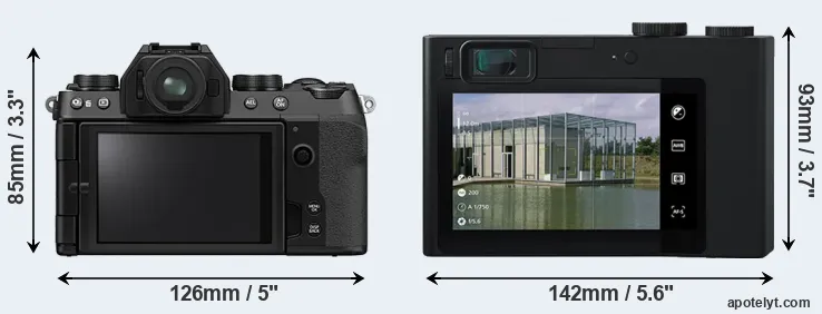 Comparison X-S10 or ZX1 rear