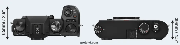 Compare X-S20 versus M10-R top