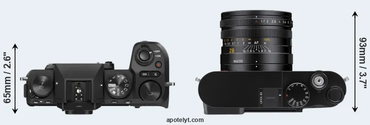 Compare X-S20 versus Q3 top