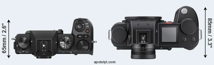 Compare X-S20 versus Leica SL3-S top