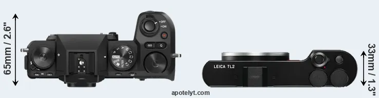 Compare X-S20 versus TL2 top