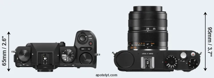 Compare X-S20 versus X Vario top