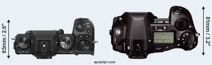 Compare X-S20 versus E-1 top