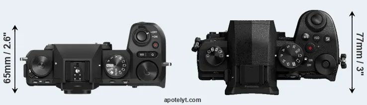Compare X-S20 versus G90 top