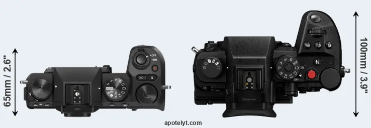 Compare X-S20 versus GH7 top