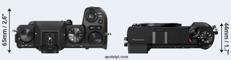 Compare X-S20 versus GX80 top