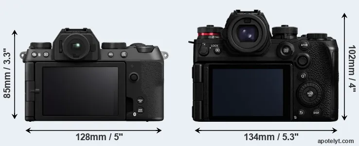 Comparison X-S20 or S1 II rear