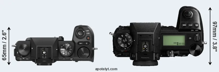 Compare X-S20 versus S1R top