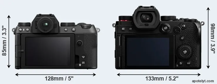 Comparison X-S20 or S5 rear