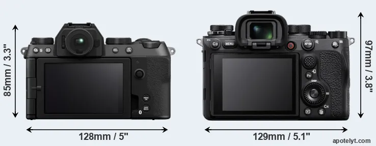 Comparison X-S20 or A1 rear