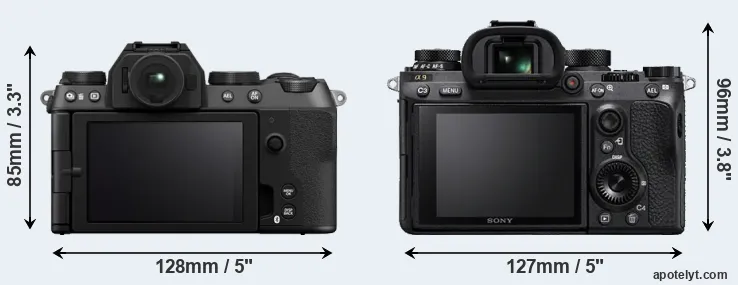 Comparison X-S20 or A9 rear