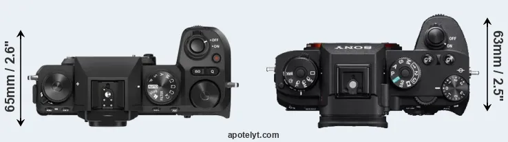 Compare X-S20 versus A9 top