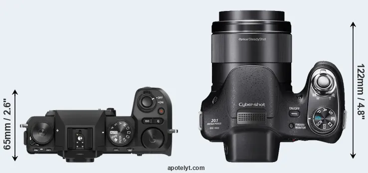 Compare X-S20 versus H400 top