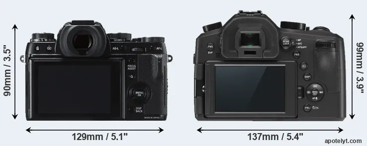 Comparison X-T1 or V-LUX Typ 114 rear